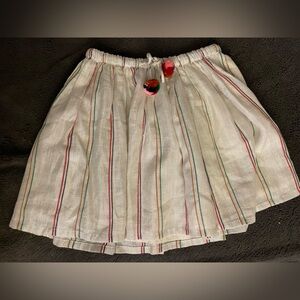 AO 76 shimmer striped skirt